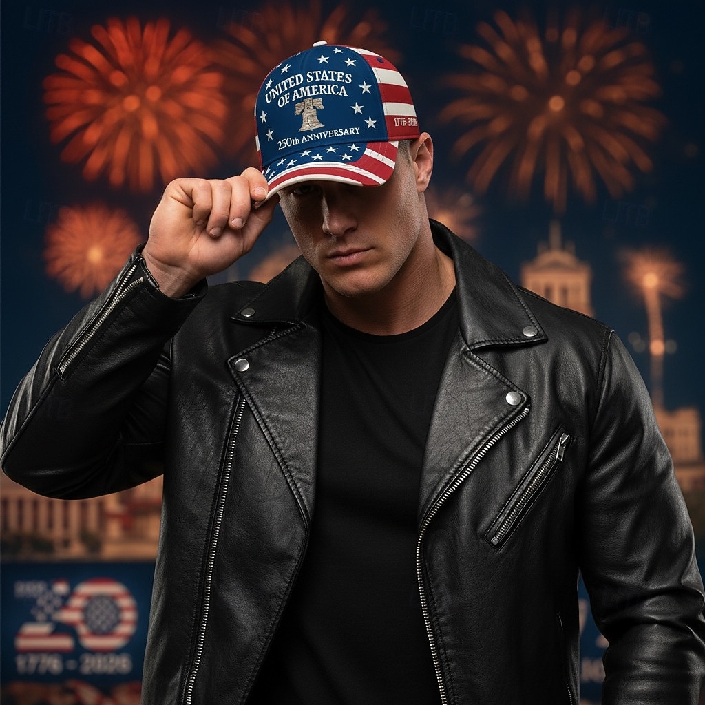 Férfi Egyesült Államok 250. évfordulós kalapja Baseball sapka Szalmakalap Kamionos kalap Kék Poliészter Nyomtatott Hazafias Divat Alkalmi Utca Napi Amerikai amerikai zászló Állítható Fényvéd 2026 - $15.49 –P1