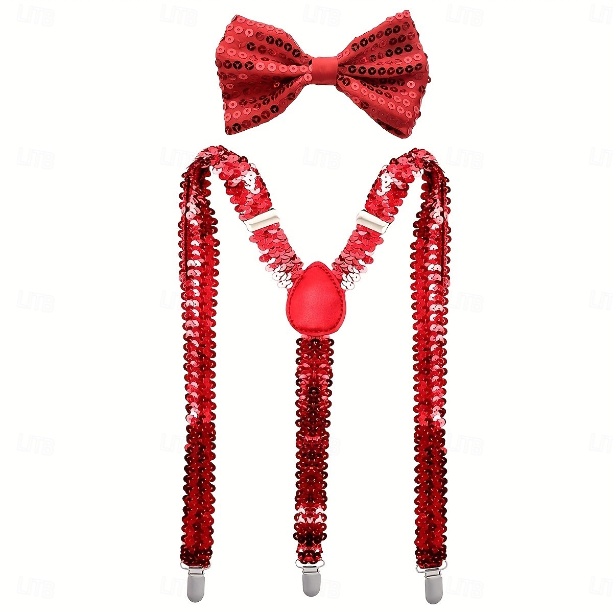 Fantasia de Carnaval Gravata Borboleta Suspensórios em Y Discoteca Retro Vintage Anos 80 Paetês Adulto Homens Dia Das Bruxas Carnaval Festa Espetáculo Dança Balé Vestir-se de 2026 por $24.99 –P8
