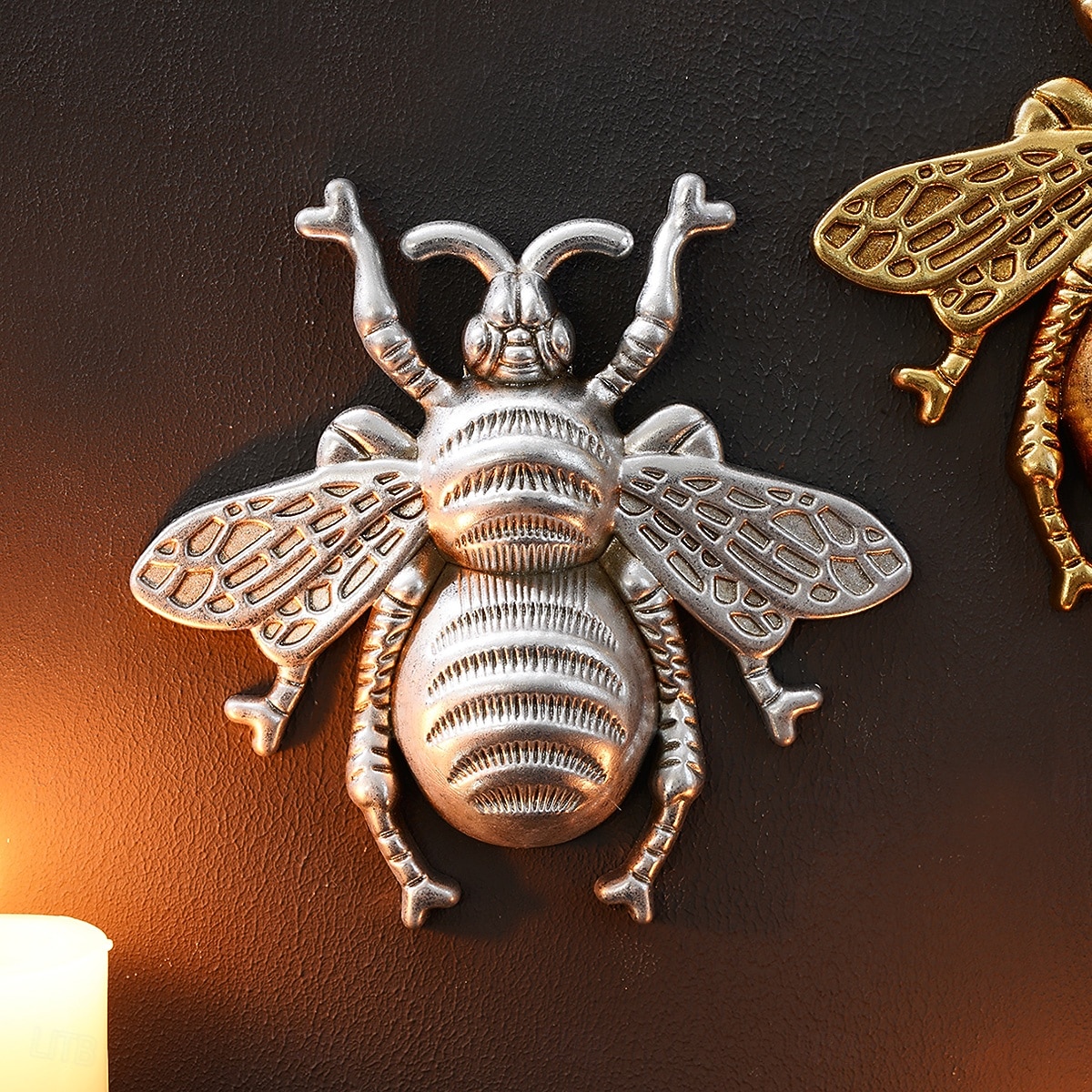 Wanddecoratie van een vliegende bij van hars, een uniek hangend ornament met insectenthema, perfect voor feestdecoratie, kamerdecoratie, woonaccessoires en wanddecoratie met een natuurlijke 2026 - $21.99 –P8