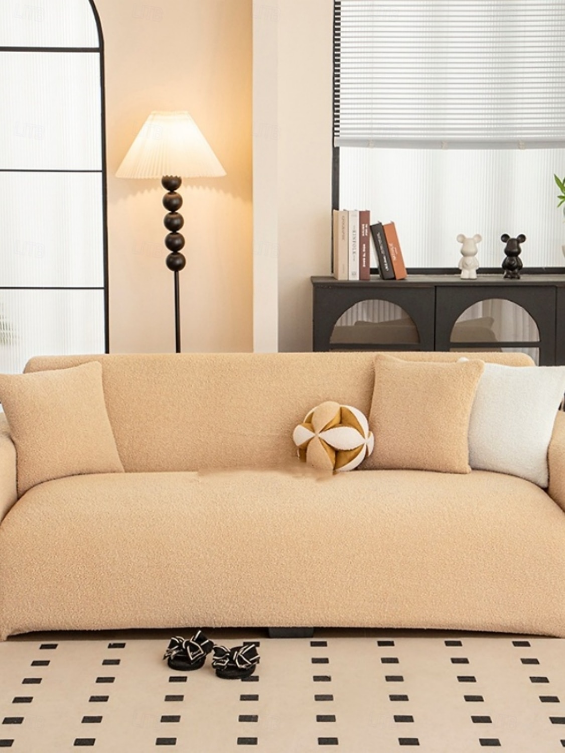 1 szt. aksamitny pokrowiec na sofę, gruby, miękki, luksusowy, dekoracyjny, chroniący sofę, antypoślizgowy, pyłoszczelny, chroniący przed zarysowaniami, odpowiedni do sypialni, salonu i gabinetu przez 2026 - $138.99 –P1