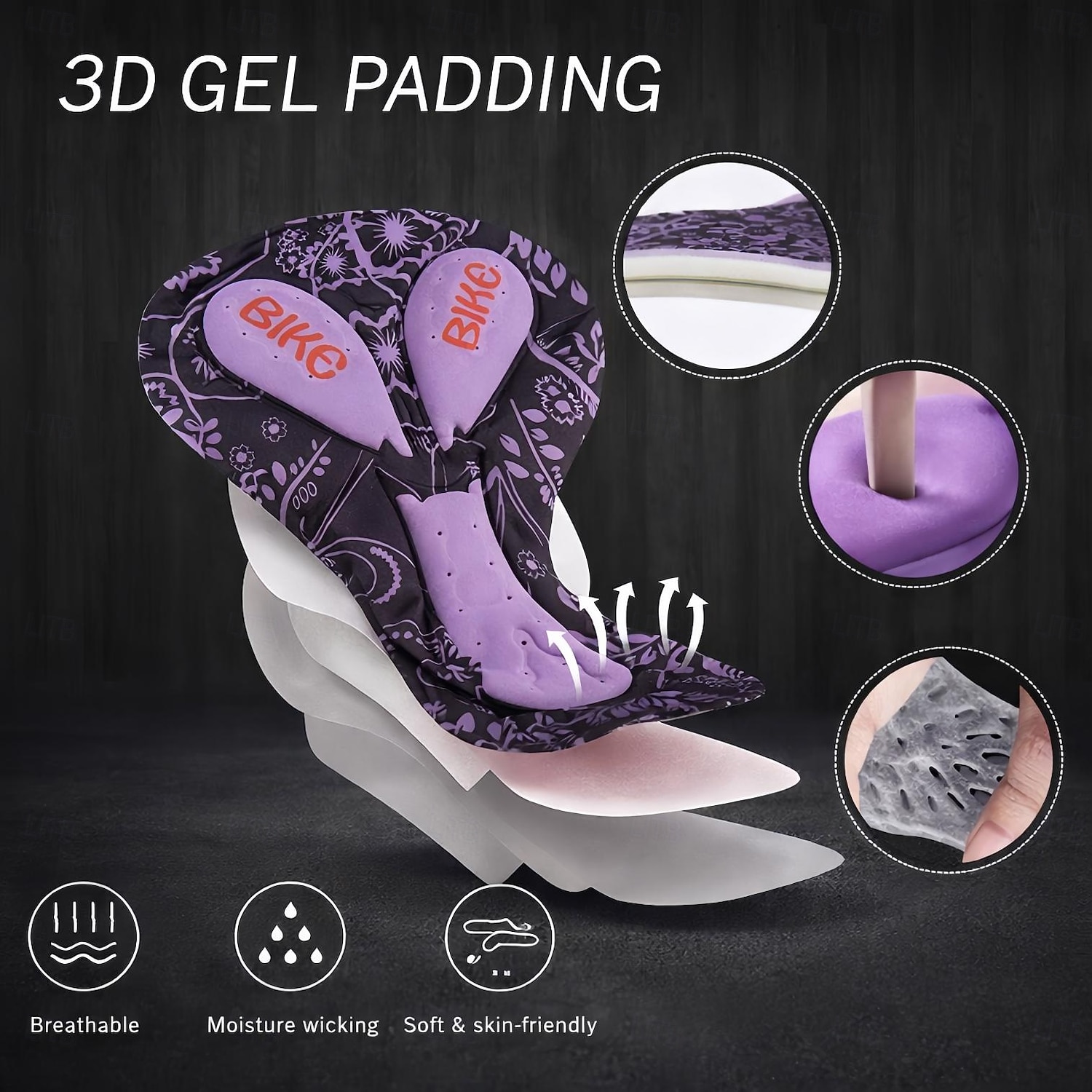 2026年 女性用 サイクリングジャージー トライスーツ ダウンヒルジャージー ノースリーブ 夏 春 秋 ブルー ダークグレー ローズレッド+ブラック 幾何学模様 勾配 カーブ バイク サンスクリーン UV耐性 3Dパッド サイクリング 速乾性 スポーツ 衣類  コレクション – $44.99 –P5