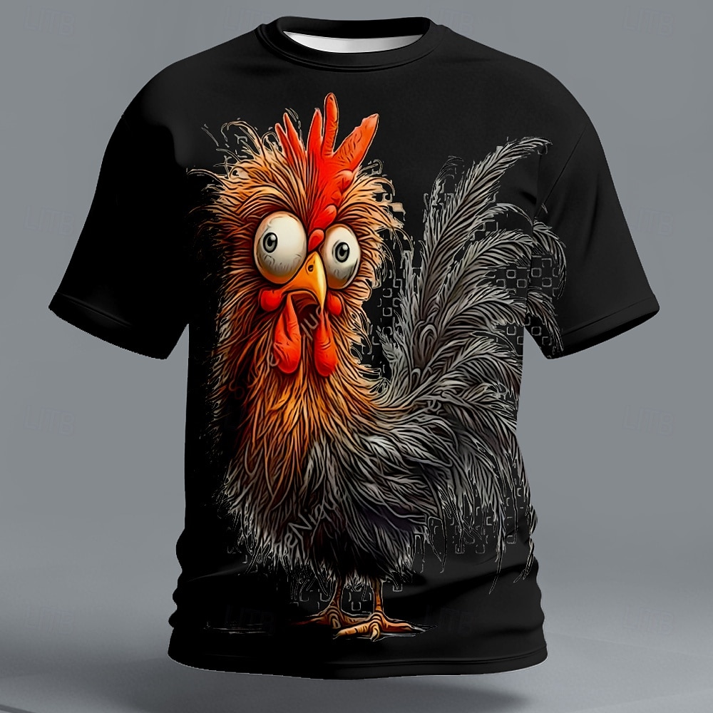 Per uomo Animale Pulcino Divertente Maglietta Manica Corta maglietta Stampa 3D Girocollo Camicia Esagerato Designer Feste Ferie Blu Nero Arancione Estate Primavera Abbigliamento S M L XL XXL XXXL del 2026 a $21.99 –P5
