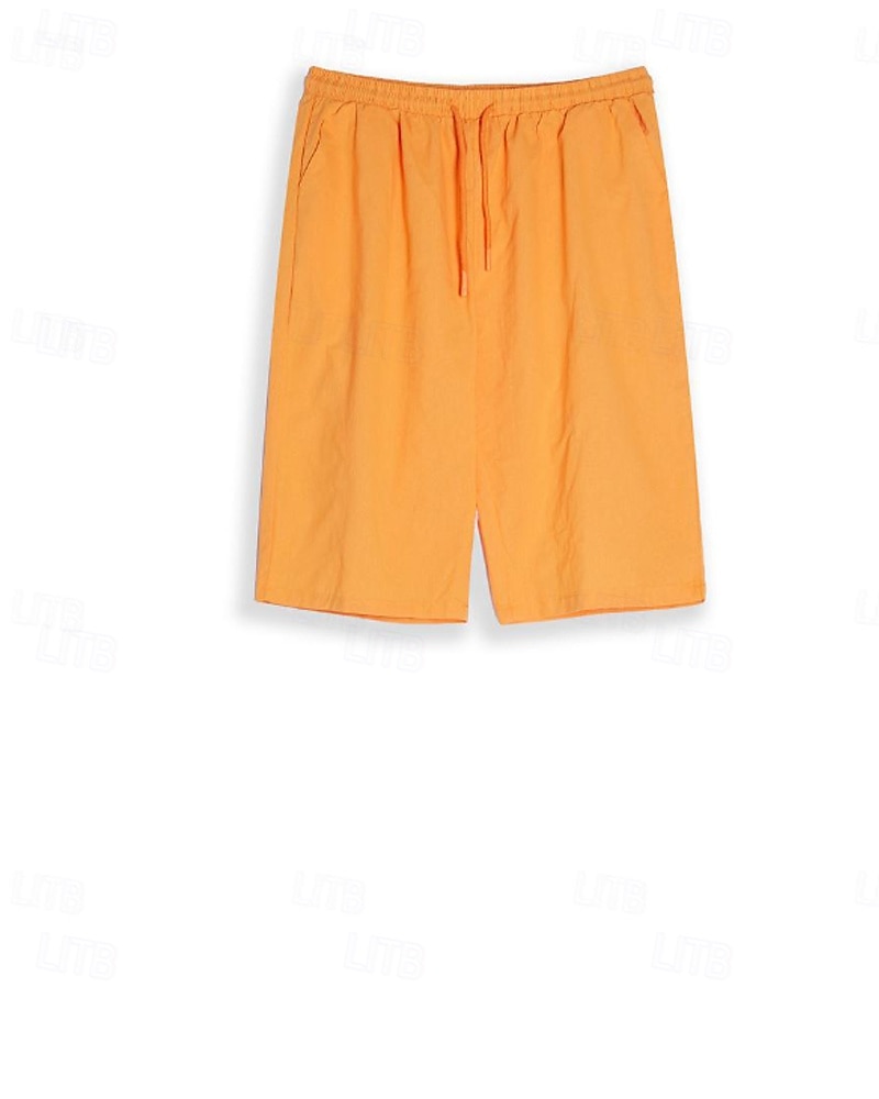 Жен. капри шорты Шорты из хлопка и льна Чино Укороченные Отпуск Уличный стиль На каждый день Длина колена Нормальная Полотняное плетение Кулиска Карман Удобный Дышащий Неэластичная 2026 - $19.99 –P4