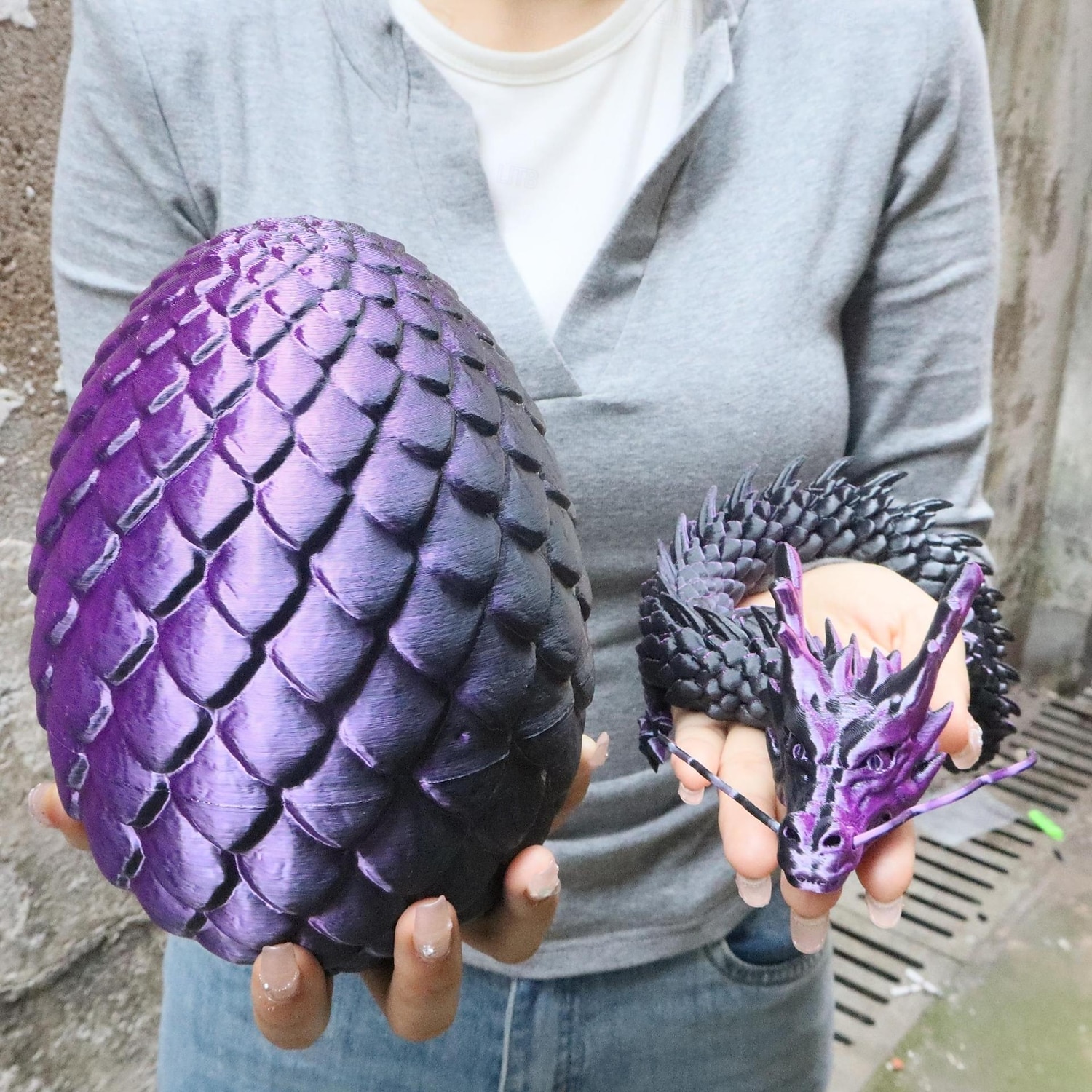 Large 3D Printed Dragon with Easter Egg,Big Articulated Dragon Fidget Home Decor, Desk Pet, Christmas Birthday Gift 2026 - $28.99 –P11