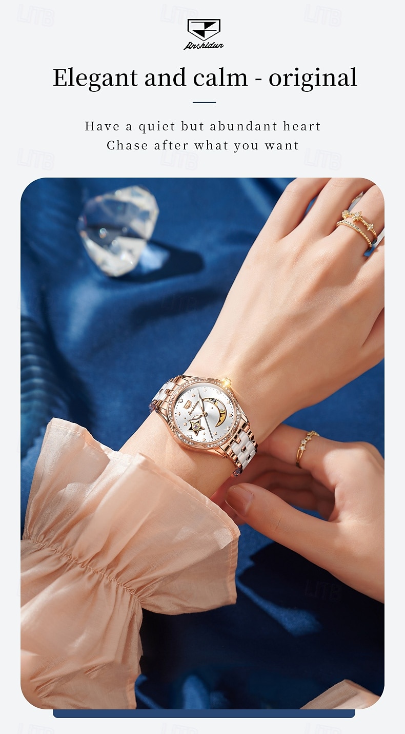 Automatic Mechanical Watch For Ladies Skeleton Luminous Waterproof Stainless Steel Luxury Elegant Mother's Day Gift for Women's Watches 2026 - $119.99 –P4