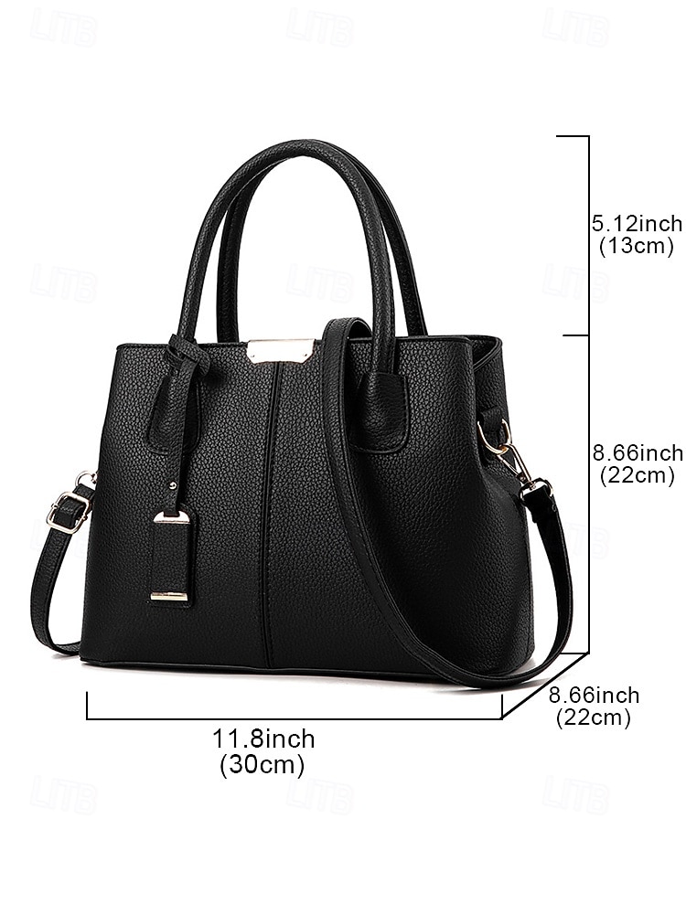 Women's Faux Leather Handbag with Adjustable Strap, Multiple Colors and Carrying Styles – Perfect for Work, Casual Outings and Everyday Use 2026 - $24.99 –P10