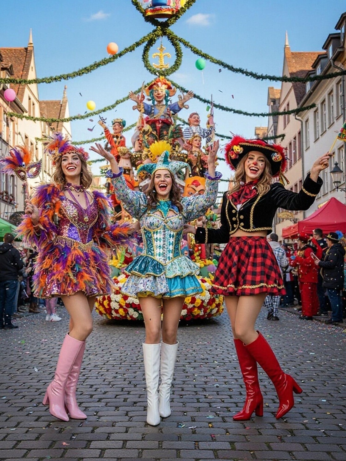 Wysokie botki z czerwonego lakierowanego syntetycznego materiału na obcasie blokowym – odważne i błyszczące obuwie na karnawał imprezy i uroczystości 2026 - $69.99 –P1