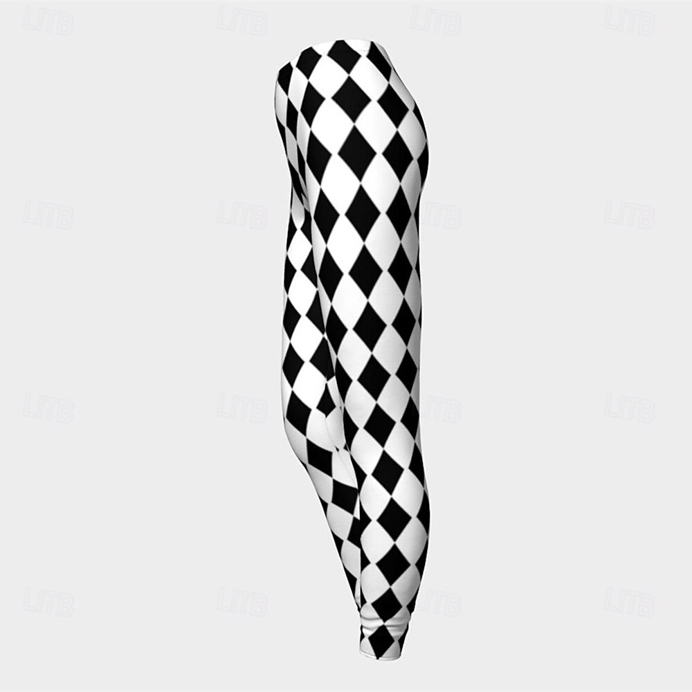 Cologne Carnival Pants Leggings Clown Jester Diamond Pattern Cosplay Adults' Women's Carnival Mardi Gras Casual Party Dress Up 2026 - $30.99 –P4