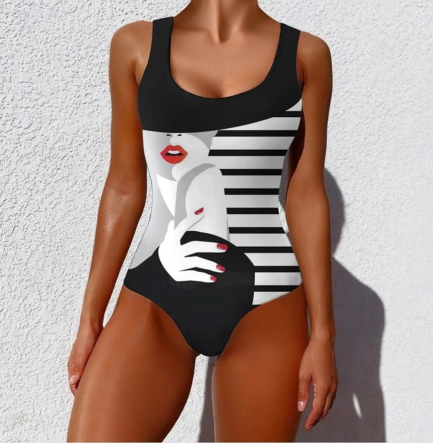 Γυναικείο Μαγιό Μονοκόμματο Αδυνάτισμα Ρυθμιστικά Σλιπ Έλεγχο Κοιλιάς Ψηλός Φερμουάρ Λεπτό Ανοιχτή Πλάτη Διακοπές Vintage Ombre Γραφικό U Λαιμός Αμάνικο Μαγιό 2026 - $32.99 –P1