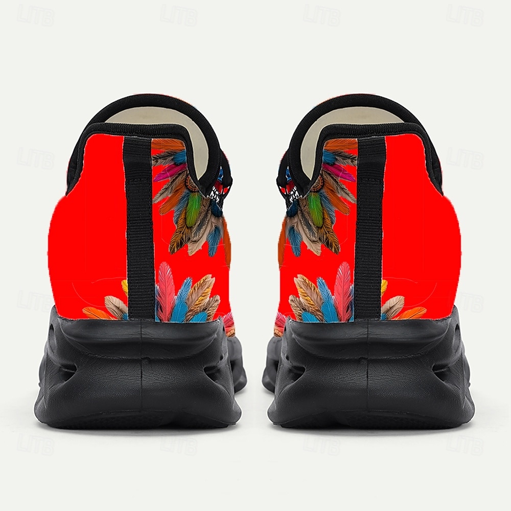 Baskets pour hommes de Mardi Gras avec imprimé multicolore jour des morts – Motif amusant et festif baskets confortables parfaites pour les défilés de carnaval de 2026 ? $42.99 –P5