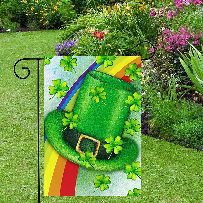 St Patrick's Day Outdoor Garden Flag Irish Party Decoration for Yard Patio Lawn Holiday Celebration 2026 - $15.99 –P1