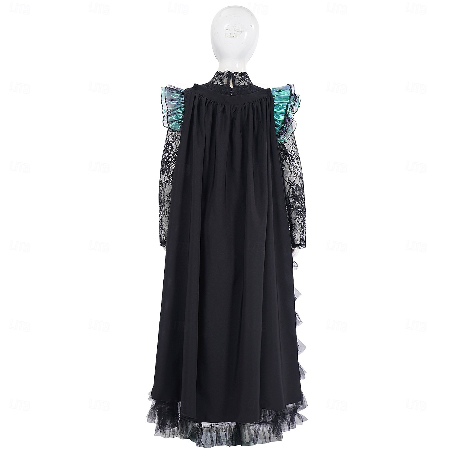 Czarownica Wróżka Elfaba Sukienka Tiulowe Sukienki Kostium Cosplay z filmu Film Noc Walpurgii Cosplay for Damskie Dla dziewczynek Doroślu Halloween Karnawał Spektakl Comic Con Anime Expo 2026 - $54.99 –P4