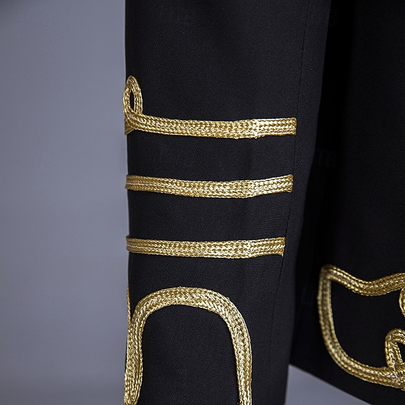 Retro Vintage Rococo Coat Masquerade Circus Jacket Long Sleeves Prince Aristocrat Fancy Dress Men's Carnival Masquerade Event / Party Adults' Coat Fall & Winter 2026 - $102.99 –P7
