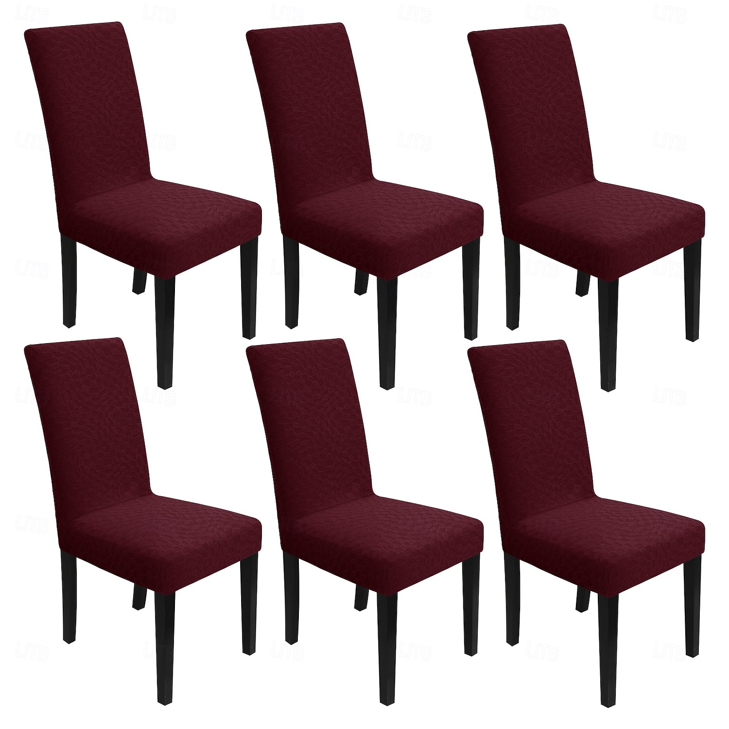 Vanntett stoltrekk tykt jacquard stretch heldekkende ett stykke spisestuestoltrekk bordstolsett 2 4 6 deler 2026 - $15.49 –P11