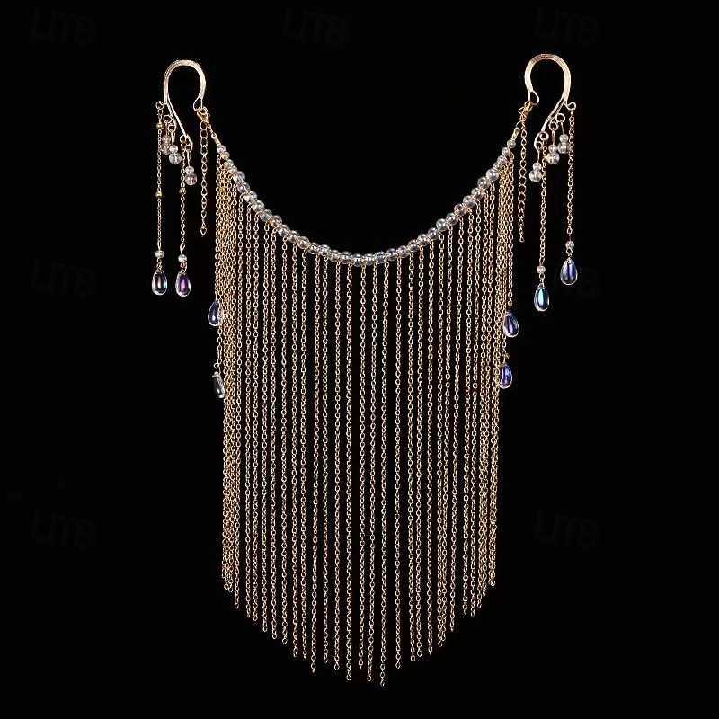 Samba Kiegészítők Pompás Ezüst Hangzású Teljes Arc Lánc Maszk - Csillogó Bojt Fátyol Mardi Gras Rave Partin Teljesítmény Jelmez 2026 - $8.99 –P1