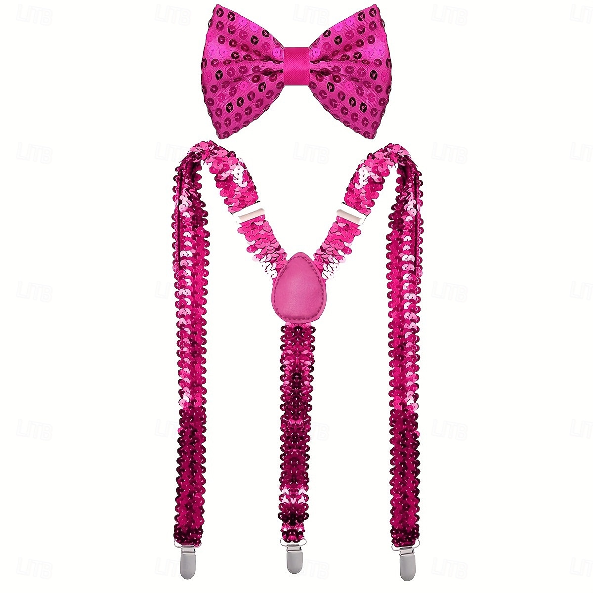 Fantasia de Carnaval Gravata Borboleta Suspensórios em Y Discoteca Retro Vintage Anos 80 Paetês Adulto Homens Dia Das Bruxas Carnaval Festa Espetáculo Dança Balé Vestir-se de 2026 por $24.99 –P9