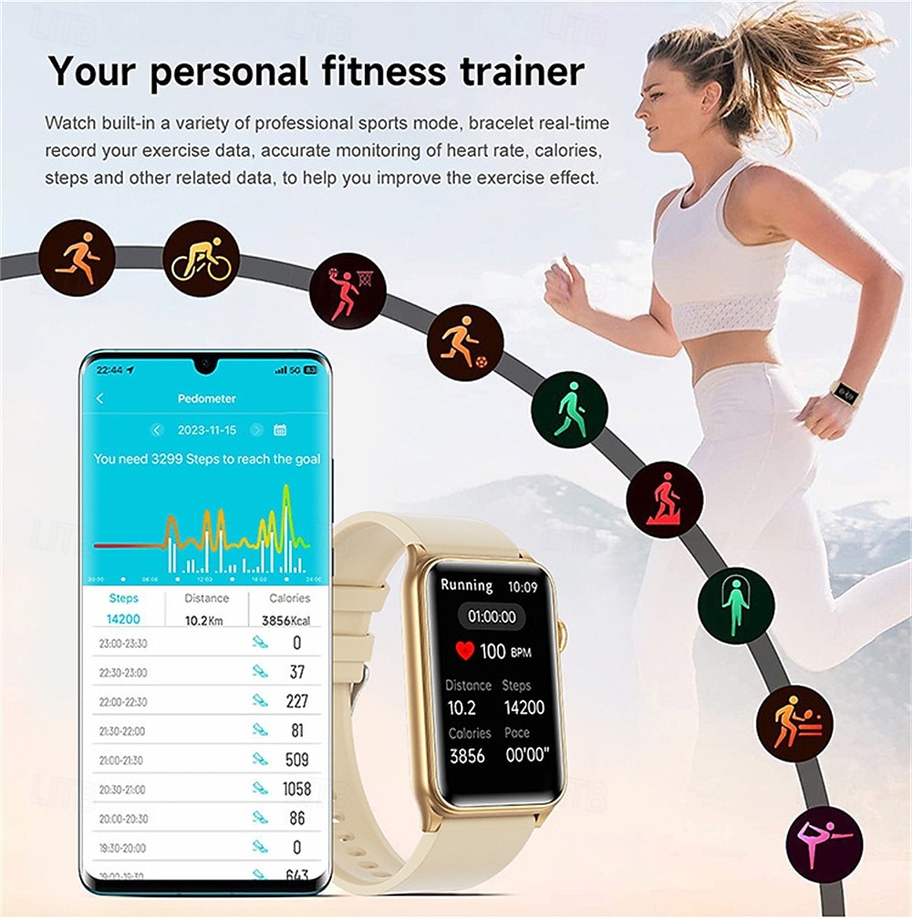 G50 Smart Watch 1.57 inch Smartwatch Fitness Running Watch Bluetooth Pedometer Call Reminder Fitness Tracker Compatible with Smartphone Unisex Long Standby Hands-Free Calls Message Reminder IP 67 2026 - $48.99 –P8