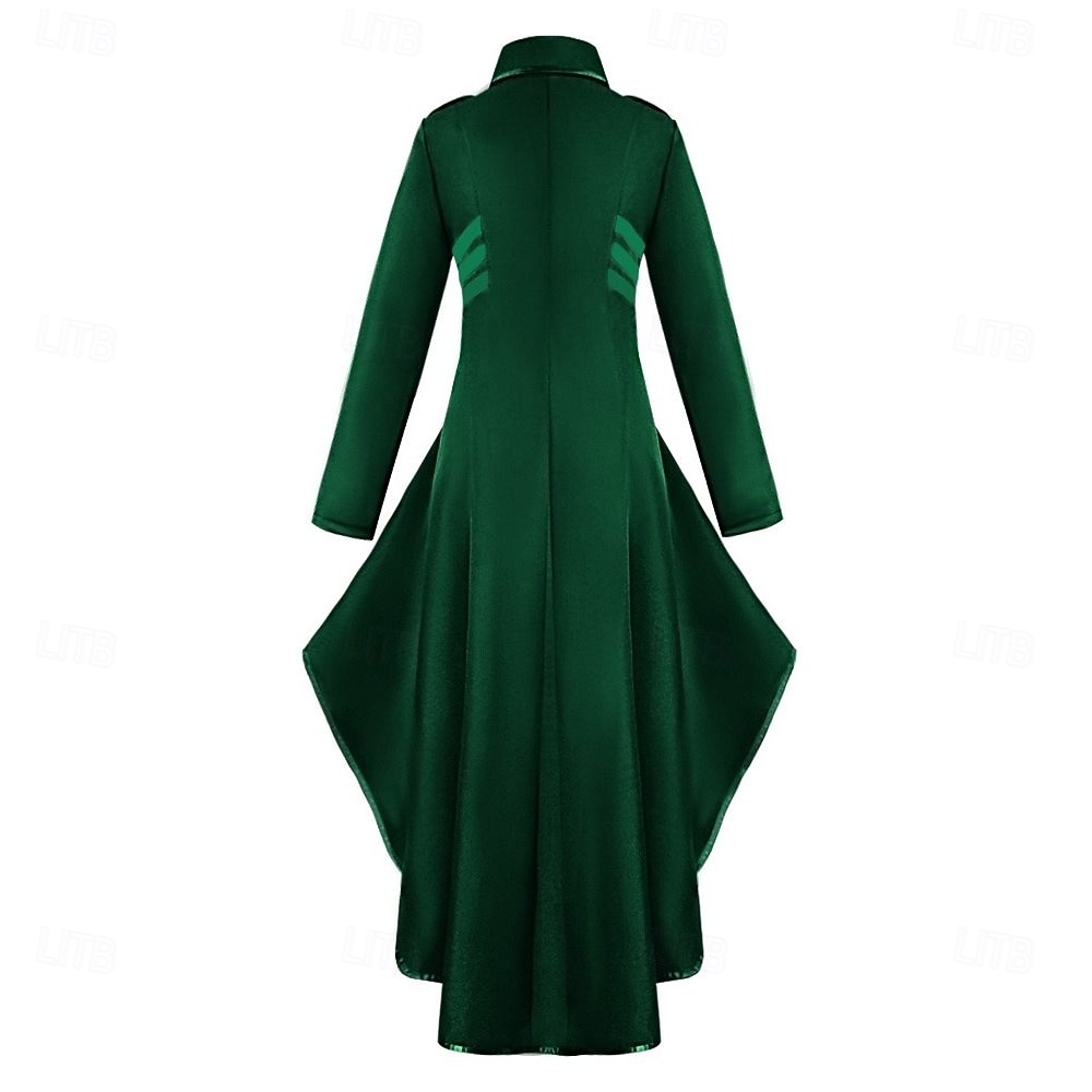 Retro Vintage Punk & Gothic Medieval Coat Masquerade Tuxedo Vampire Plague Doctor Formal Style Vintage Style Solid Colored Fancy Dress Men's Women's Steampunk Christmas Halloween Carnival Party 2026 - $58.99 –P2