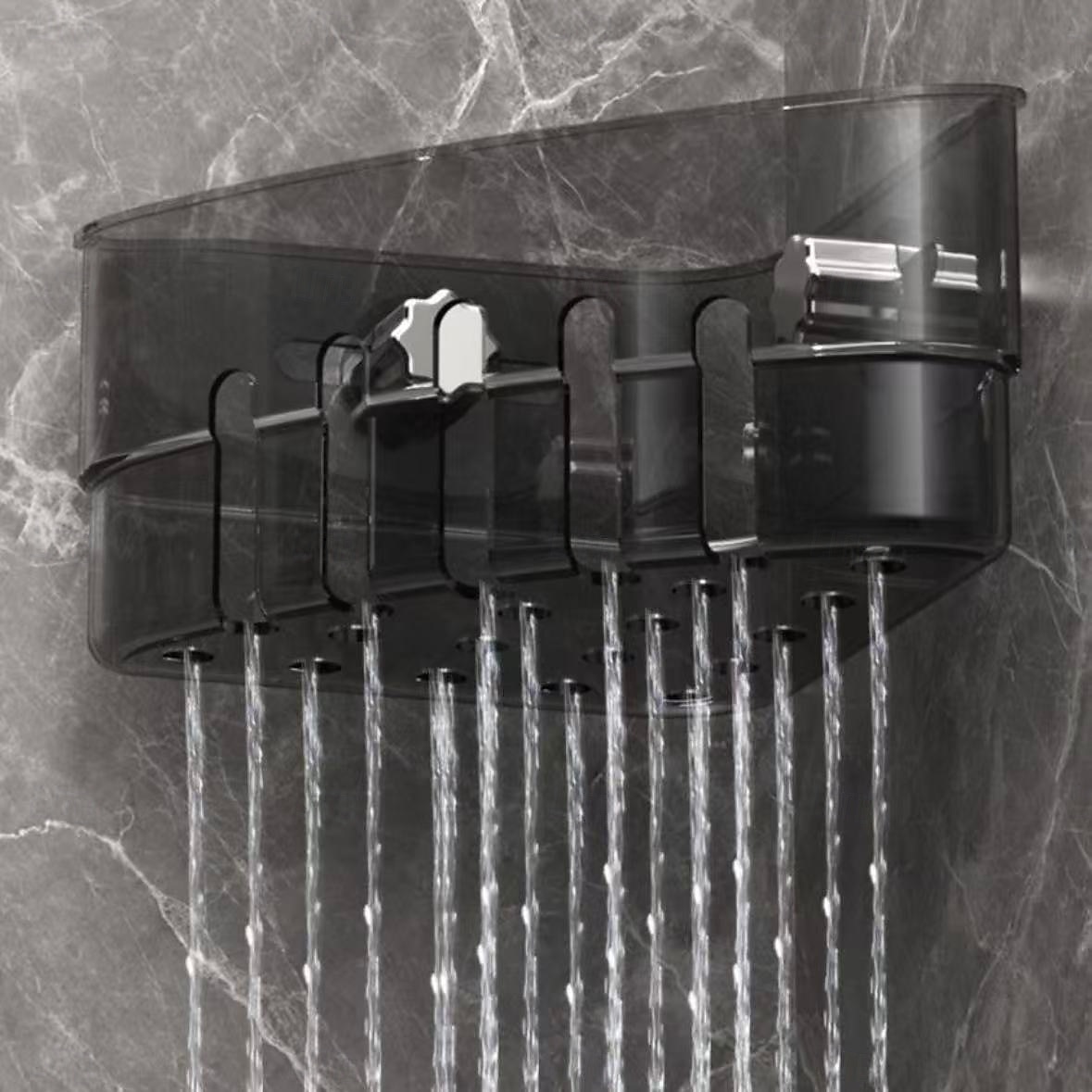 2 יחידות סל אחסון פינתי יניקה, מארגן פינתי לכיור, מדף ניקוז ספוג ובד למטבח, מדף אחסון יניקה משולש, מארגן לחדר אמבטיה ומטבח חוסך מקום 2026 - $15.99 –P7