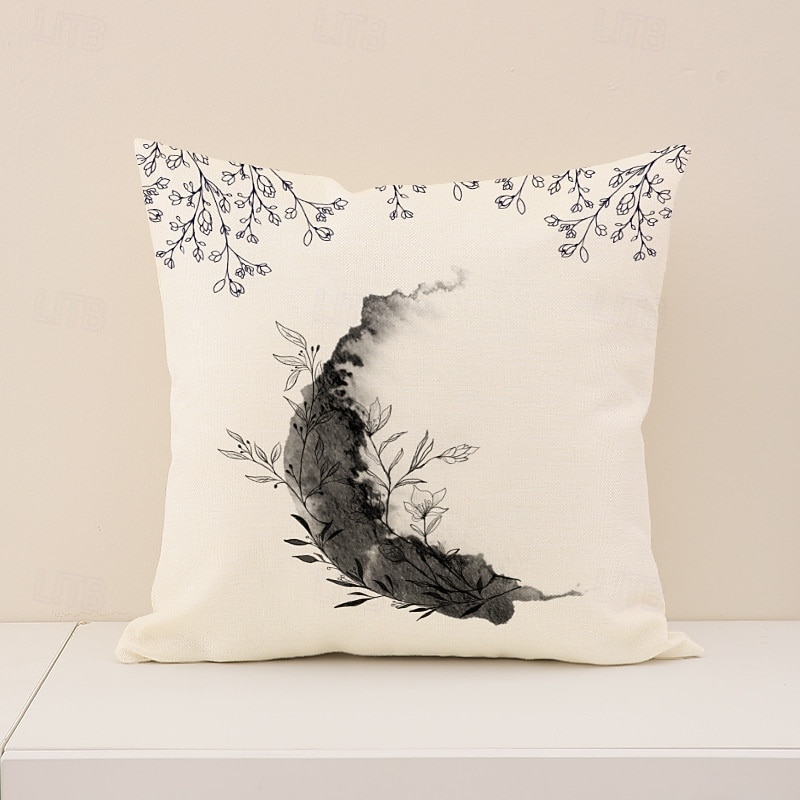 Housse de coussin décorative pour l'Aïd el-Fitr, imprimé croissant de lune sur une seule face, décoration pour les fêtes du Moyen-Orient, coussin polyvalent pour canapé, salon et salle de prière, de 2026 ? $12.99 –P8