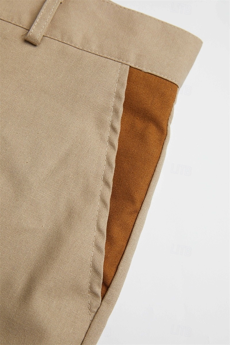 Per uomo Pantaloncini cargo Shorts Shorts di Lino Pantaloncini Estivi Shorts da Spiaggia Patchwork Tasca Blocco di colori Comodità Traspirante Lunghezza al ginocchio Casuale Quotidiano Ferie Vacanza del 2026 a $25.99 –P12