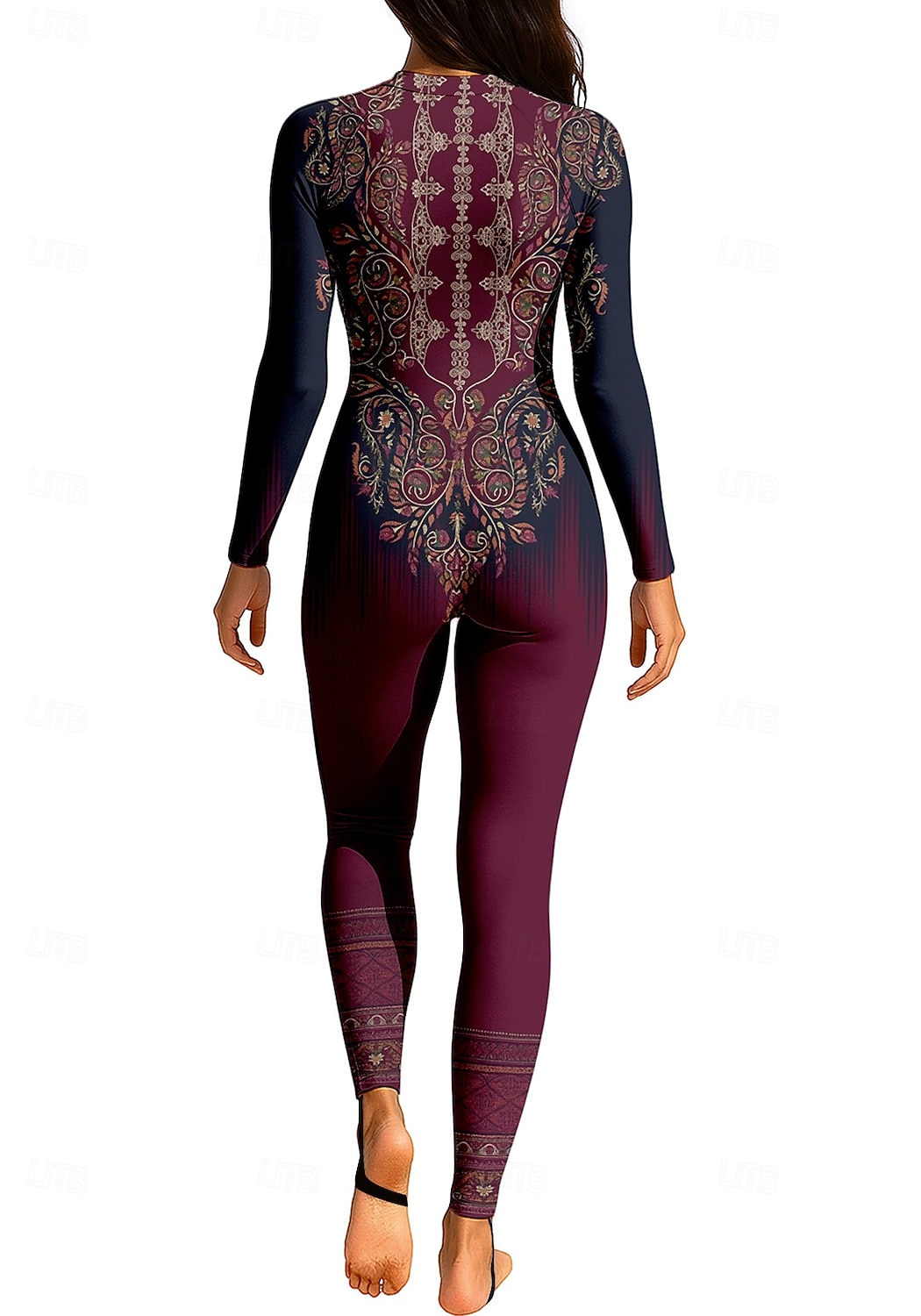 Γυναικεία Κανονικό Προστατευτικά Μαγιό ολόκληρου σώματος Εφαρμοστή στολή κατάδυσης Folk Μποστινό Φερμουάρ UPF50+ Προστασία UV Γρήγορο Στέγνωμα Μακρυμάνικο Μαγιό Σέρφινγκ Κανό Καταδύσεις Καλοκαίρι 2026 - $49.99 –P2