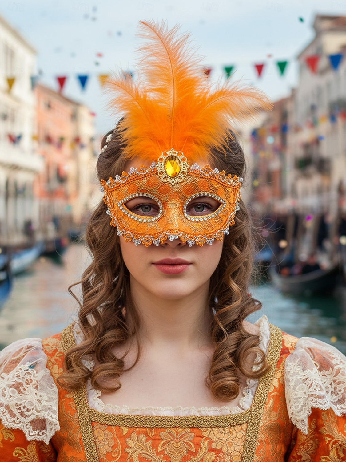 Kvinnors Grön Fjäder Venetiansk Maskeradmask - Lyxig Barock Crystal-Pyntad Karneval Kosttillsats för Venedigfestivalen Mardi Gras  Maskeradfester 2026 - $11.99 –P4