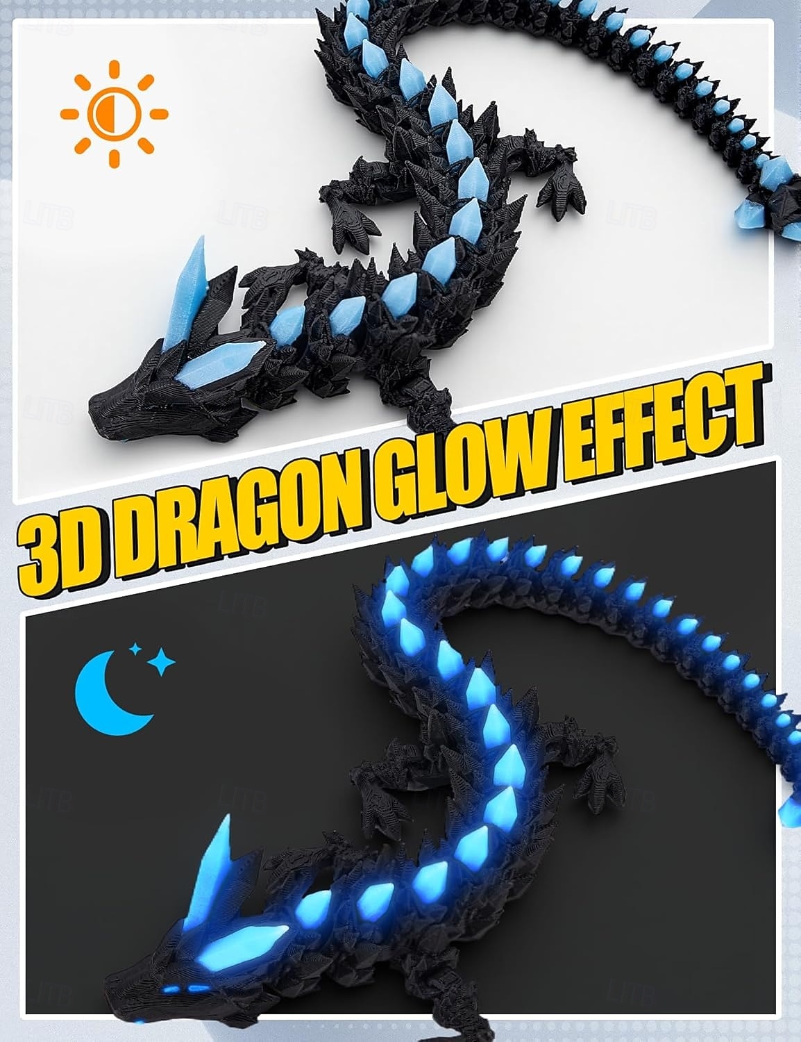 Easter 3D Printed Dragon Eggs Glow in The Dark Articulated Dragon Toys Cool Dino Fidget Toy Animals Dinosaur Eggs Stocking Stuffers for 4-6 5-7 8-12 Teens Girls Kids Boys Kids 2026 - $21.99 –P6
