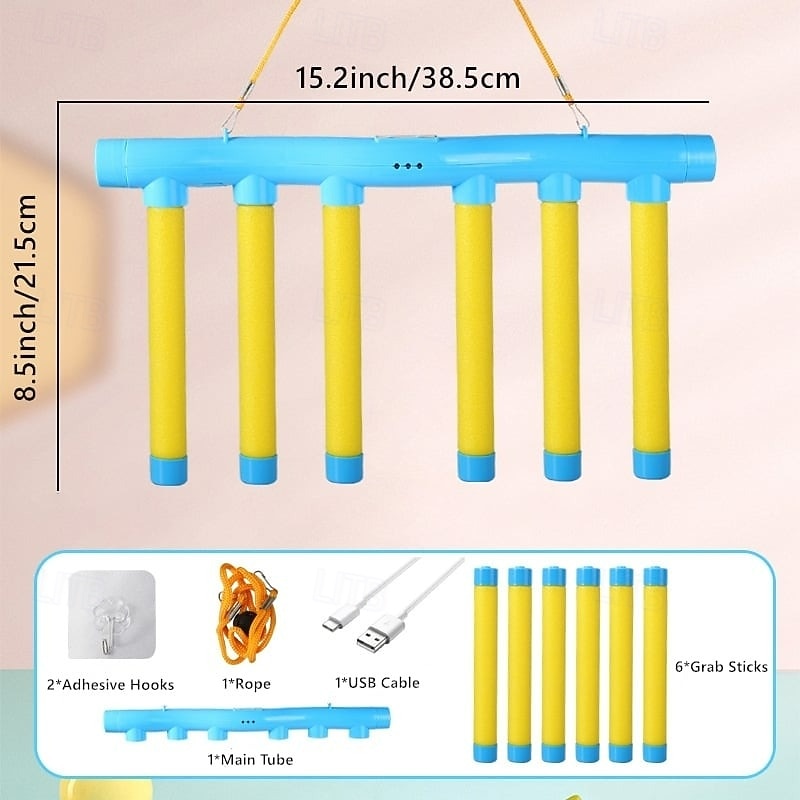 Gra refleksologiczna z pałeczkami do ćwiczeń reakcji, zabawny trening refleksu dla każdego, poprawiający szybkość i koordynację, interaktywna gra dla dzieci i dorosłych, idealna do ćwiczeń sprawnościowych i mózgu 2026 - $19.99 –P9