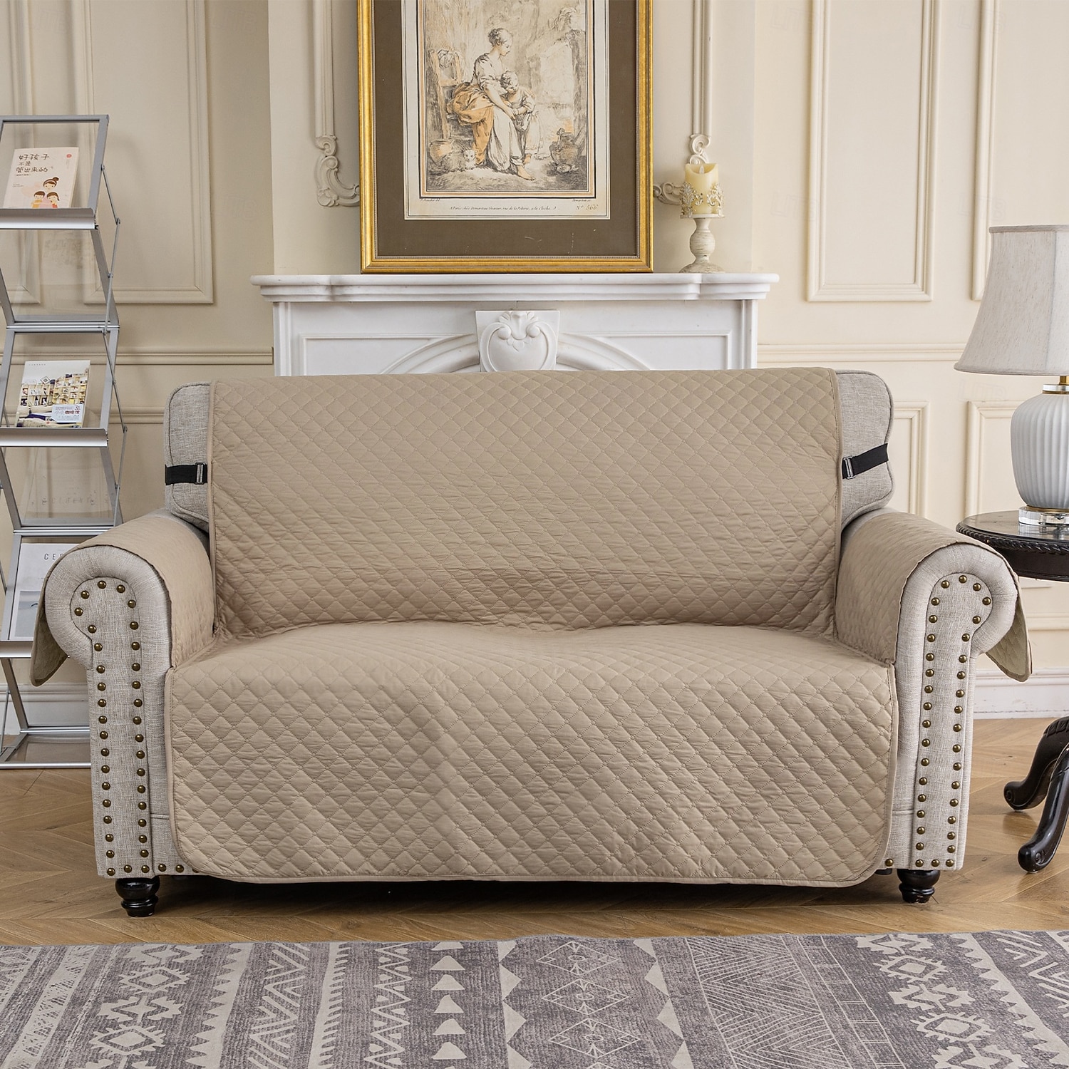 Funda de sofá acolchada elástica e impermeable, apta para mascotas, funda protectora de cojín para el hogar, sala de estar, regalo para dueños de mascotas 2026 - $46.99 –P20