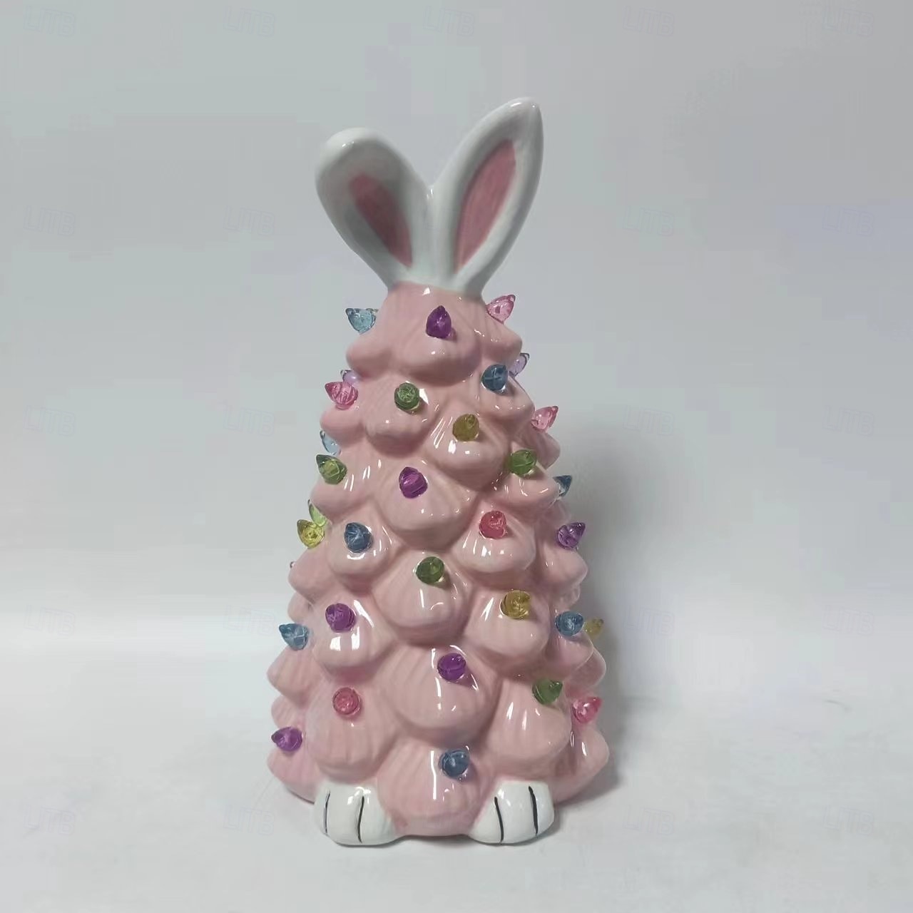 Easter Ceramic Rabbit Tree Lights AAA Battery Indoor/Outdoor Bedroom Bedhead Party Living Room Dining Room Desktop Decoration Light 24.5 * 14CM 2026 - $27.99 –P10