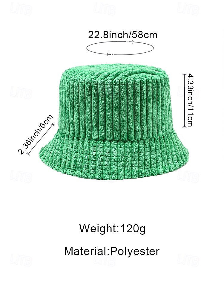 Women's Corduroy Bucket Hat, Multi-Color Options, Perfect for St. Patrick's Day and Everyday Wear, Stylish and Comfortable 2026 - $11.99 –P9