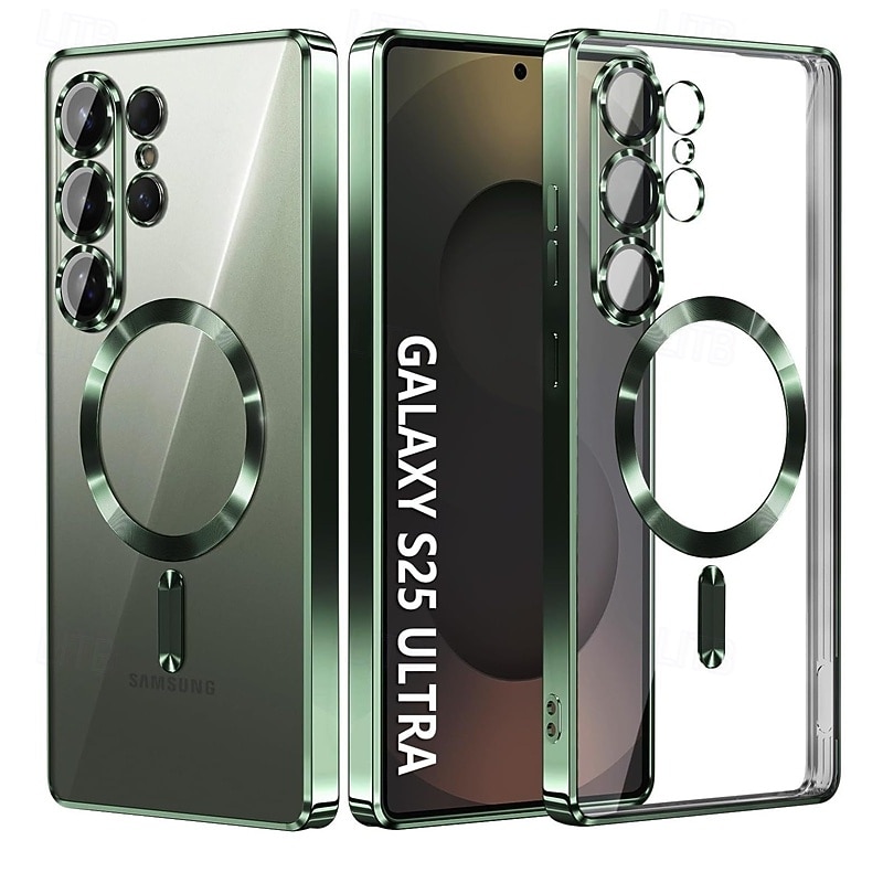 telefon Ügy Kompatibilitás Samsung Galaxy S26 Ultra Plus S25 S25 él S24 S23 S22 Plus Ultra Fekete tok Átlátszó Mágneses Ütésálló Retro TPU 2026 - $12.99 –P10