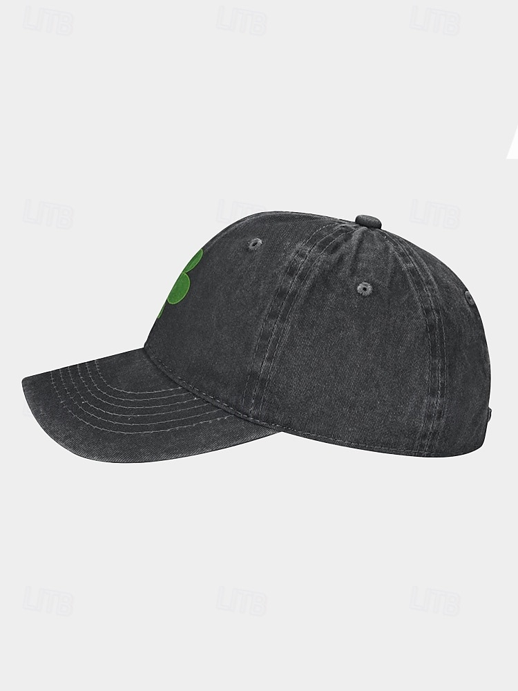 Sombrero de visera de poliéster para hombre con peluca sintética colorida, disponible en varios colores, perfecto para el Día de San Patricio, carnaval y ocasiones festivas. 2026 - $11.99 –P9