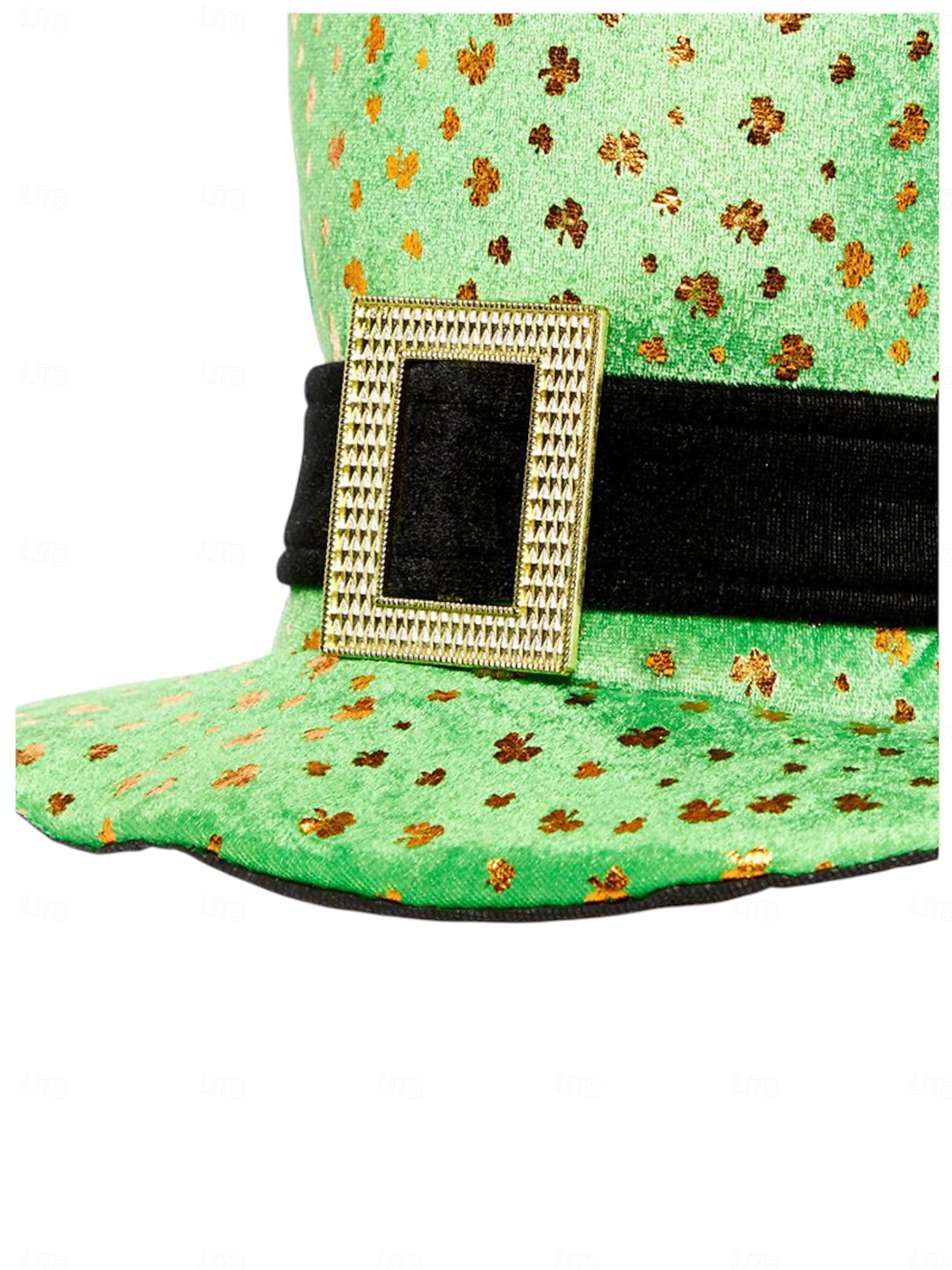 2026年 男性用聖パトリックの日のコスチュームセット - 緑のレプラコーンの帽子、蝶ネクタイ、ひげ、シャムロックのメガネ &お祝いの休日にぴったりのネックレス  コレクション – $19.99 –P5