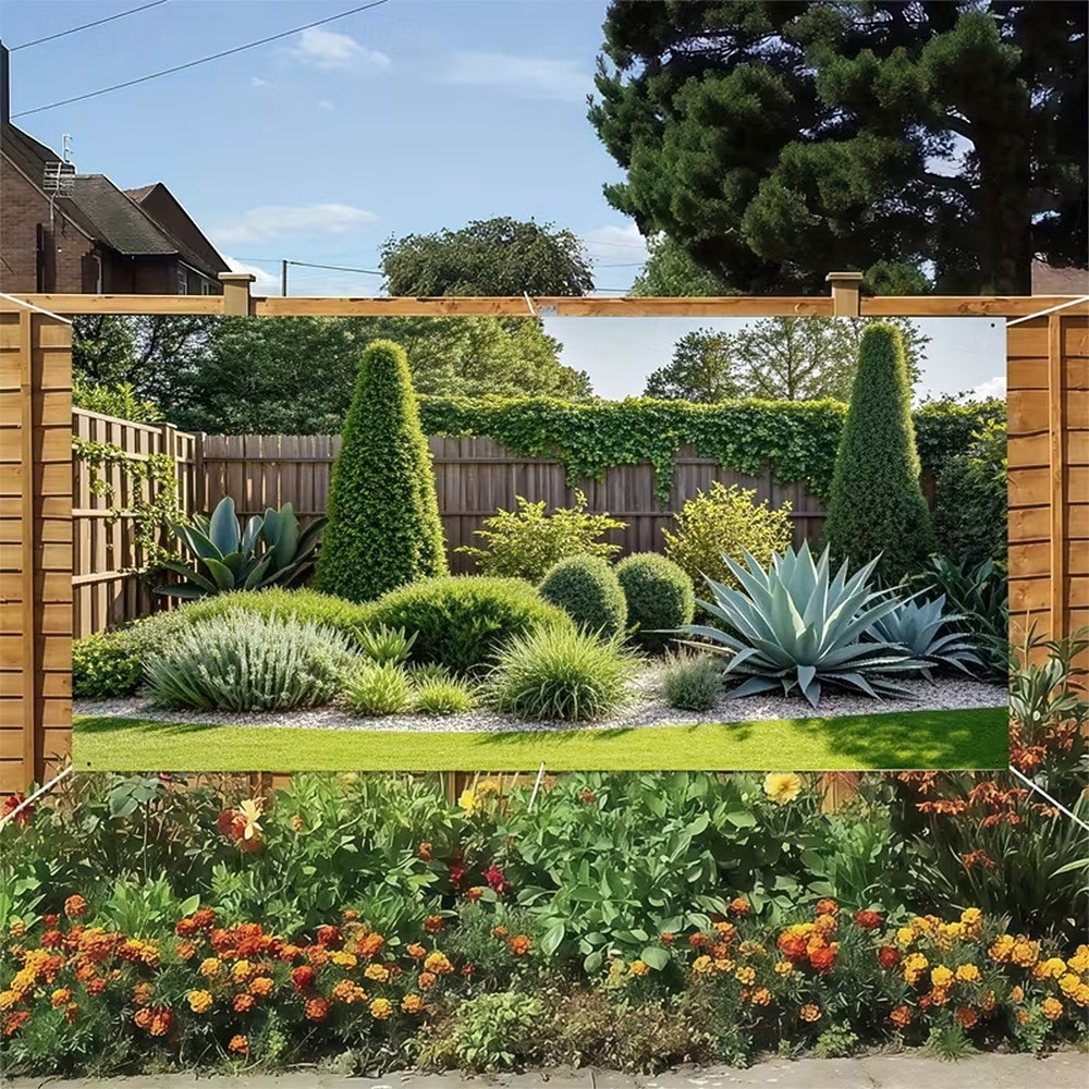 Tampa da porta da garagem Grande pendurado Árvore Rústico 3D De Festa Exterior Fundos de fotografia Porta de Entrada Decoração de casa de 2026 por $49.99 –P2