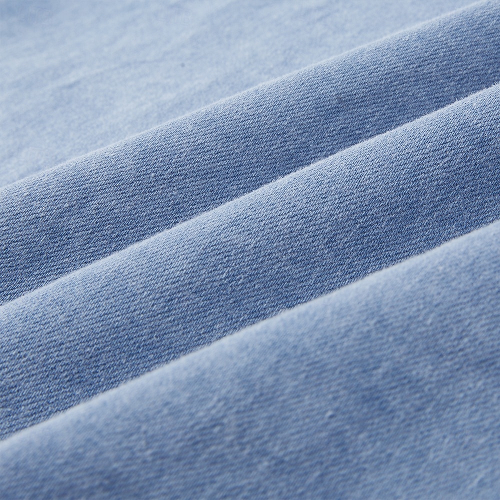 Heren Overhemd van 100% katoen met zure wassing T-shirt Korte mouw Opstaand Herfst winter Lente Herfst Effen Vintage Streetwear Casual Rits omhoog Kledingstuk geverfd Standaard Casual Huis Straat 2026 - $31.99 –P1