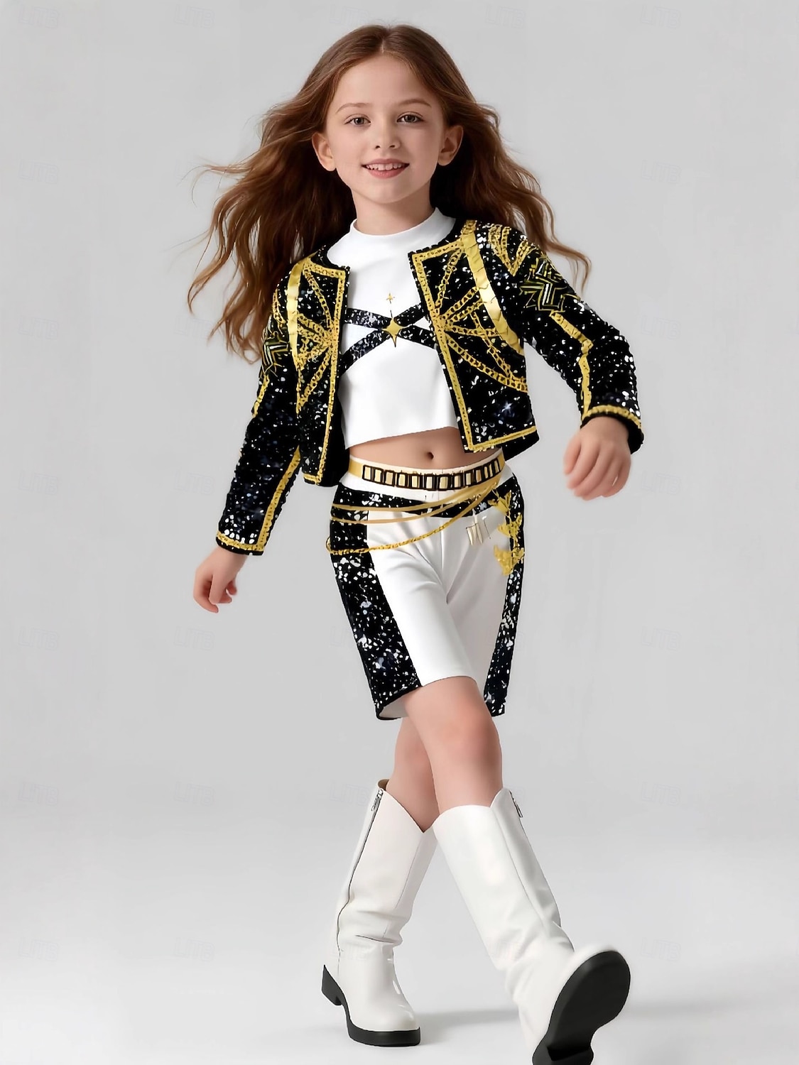 Inspirat de idolul coreean Starul pop Ținute Film Modă Costum Cosplay Idol virtual for Fete Copii Halloween Carnaval Petrecere Școală 2026 - $31.99 –P2