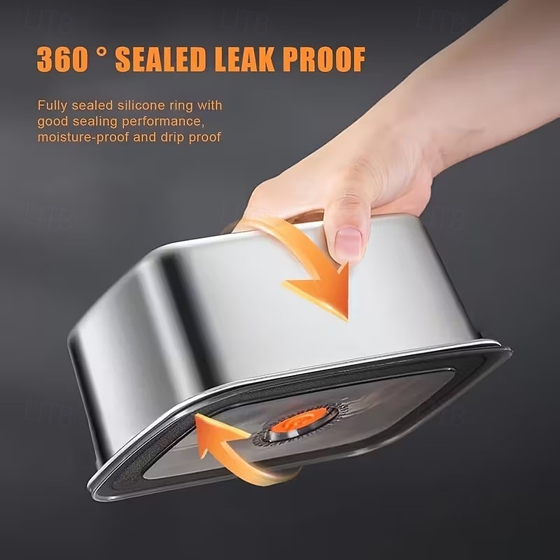 6-delade 50.72oz rostfria matförvaringsbehållare, lunchlådor för kylskåp och frys, hållbart köksförvaringsset 2026 - $35.99 –P4