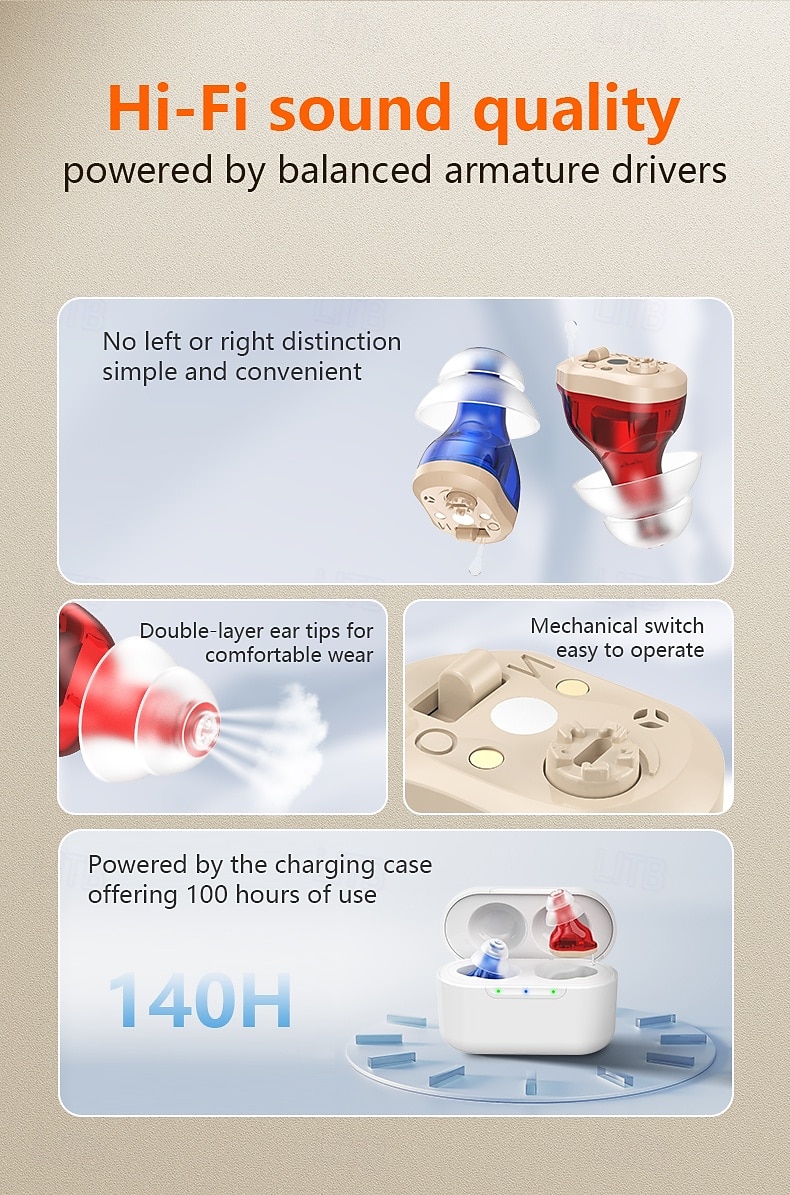 Hearing Aids for Seniors Rechargeable with Noise Cancelling Sound Excellence Comfort Fit 2026 - $98.99 –P2