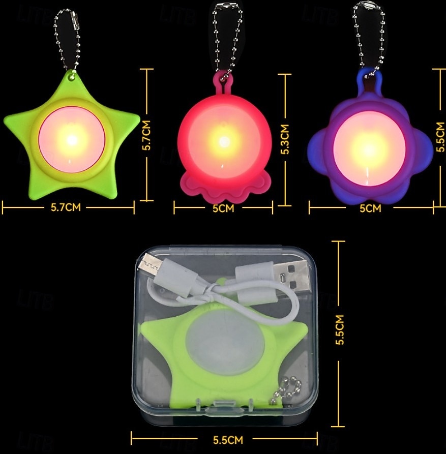 1 opakowanie wisiorka LED dla zwierząt domowych z ładowalną, świecącą obrożą dla psów i kotów, kolorowy cykl, silikon, 6-godzinny czas pracy na baterii, światło bezpieczeństwa w nocy 2026 - $17.99 –P3