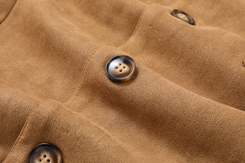 Homens jaqueta leve Jaqueta casual Jaqueta de camurça sintética Para Noite Macio Fivela Primavera & Outono Casual Colarinho Chinês Padrão Cáqui Claro Preto Azul Marinha cáqui Verde Tropa Casaco de 2026 por $56.99 –P7