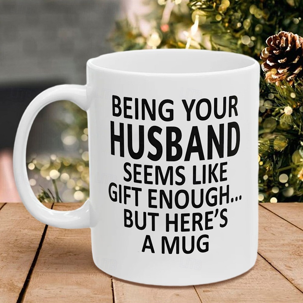Essere tuo marito tazza divertente da 11oz tazza di caffè festiva da marito regalo di Natale esilarante bicchieri stagionali per compleanno di famiglia del 2026 a $16.99 –P4