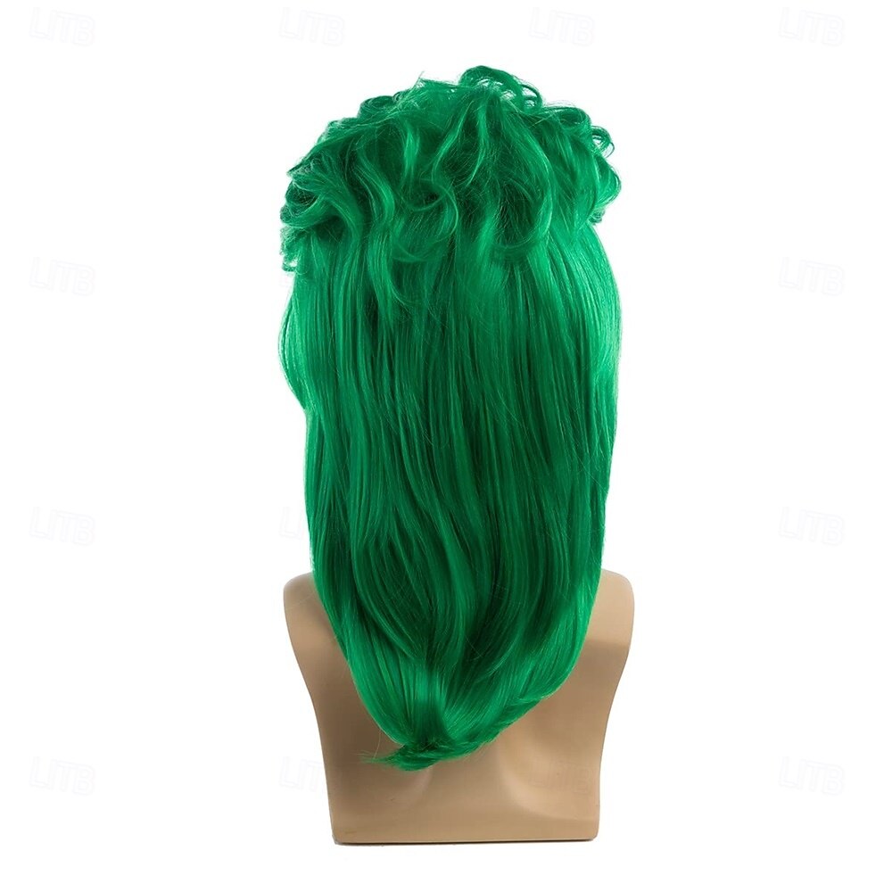 Grüne Perücken Mullet-Perrücken grün lockig 70er 80er Retro Cosplay-Kostümperücke Disco-Perrücken 2026 - $21.99 –P4