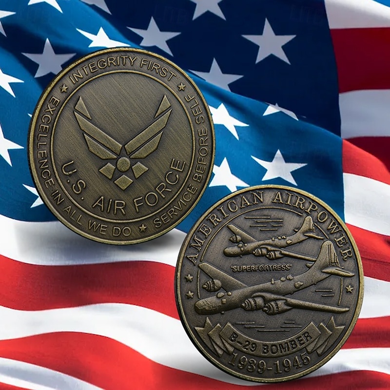 Moneda Conmemorativa de la Fuerza Aérea de EE. UU. – Moneda de Desafío del 250 Aniversario Coleccionable Militar del Águila Americana Souvenir de Metal de Doble Cara para Veteranos Regalo Patriótico 2026 - $15.99 –P2