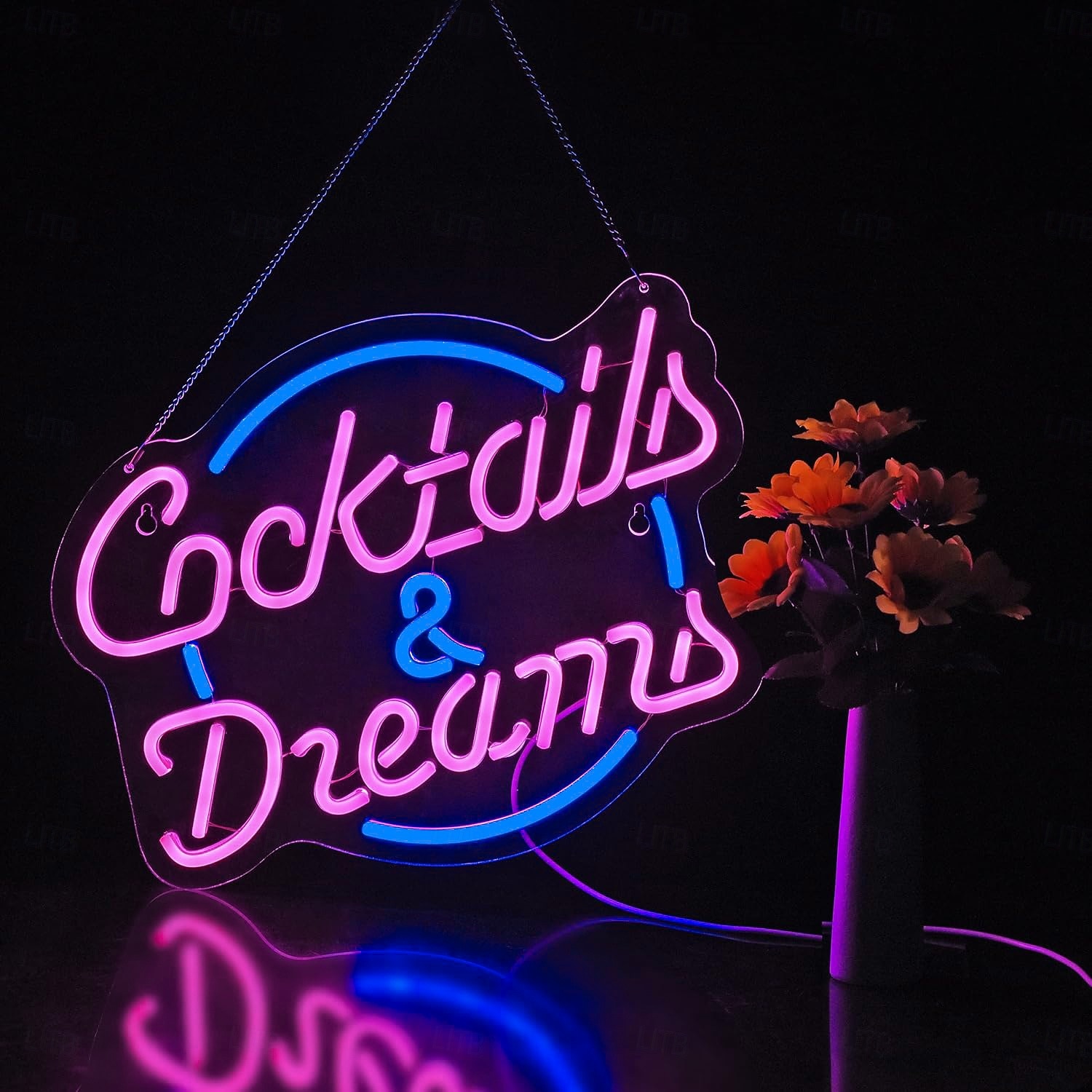 koktélok neonreklám faldekorációhoz bárhoz LED tábla szabályozható usb-s beltéri hálószobába nappaliba étterembe otthoni bár parti pub éjszakai klub férfi barlang bisztró fali dekorációs lámpák 2026 - $26.99 –P6