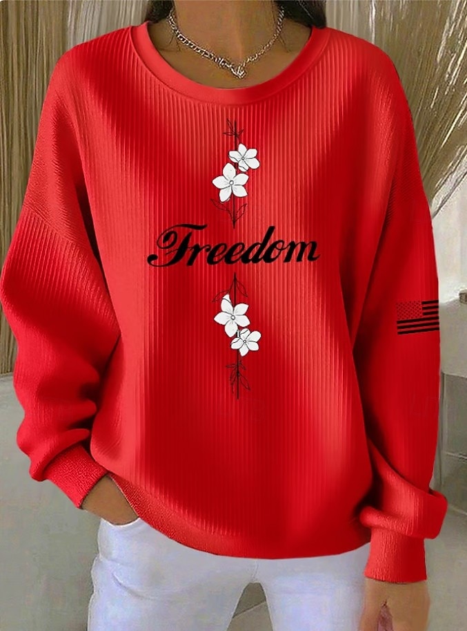Mujer Pullover Estampado Graphic Letra Cálido Clásico Casual Manga Larga Cuello Barco Tops regulares Casual Hogar Calle Azul Piscina Amarillo Claro Rosa Claro Bleu Ciel Negro Primavera Otoño 2026 - $29.99 –P2
