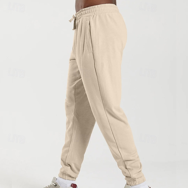 Herren Jogginghose Hose Kordelzug Tasche Elastischer Bund Einfach Komfort Atmungsaktiv Täglich Outdoor Ferien Urlaub Mode Blau Schwarz Mikroelastisch 2026 - $22.99 –P26