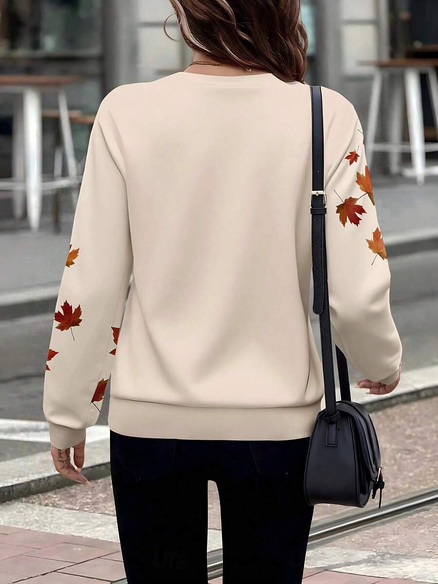 Women's Pullover Sweatshirt Zip Up Sweatshirts Zipper Print Floral Graphic Fashion Casual Long Sleeve Crew Neck Regular Tops Street Dailywear khaki Fall Winter 2026 - E£1539.52 –P3