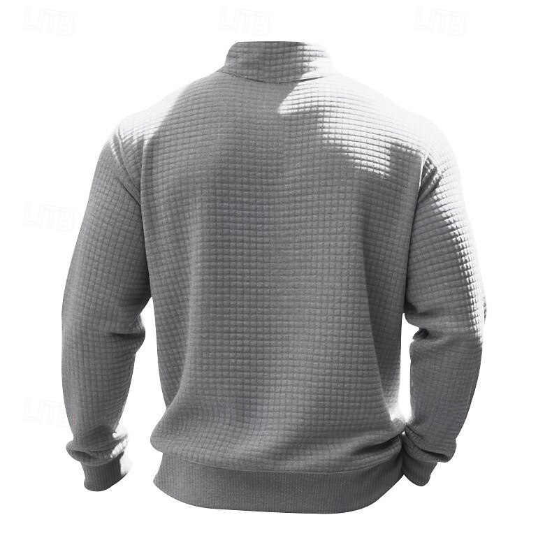 Herr Tröja Kvartströja med dragkedja Svart Ljusgrå Halv dragkedja Slät Ledigt Dagligen Sport & Utomhus Streetwear Grundläggande Höst Vinter Kläder Pull Tröjor Långärmad 2026 - $24.99 –P18
